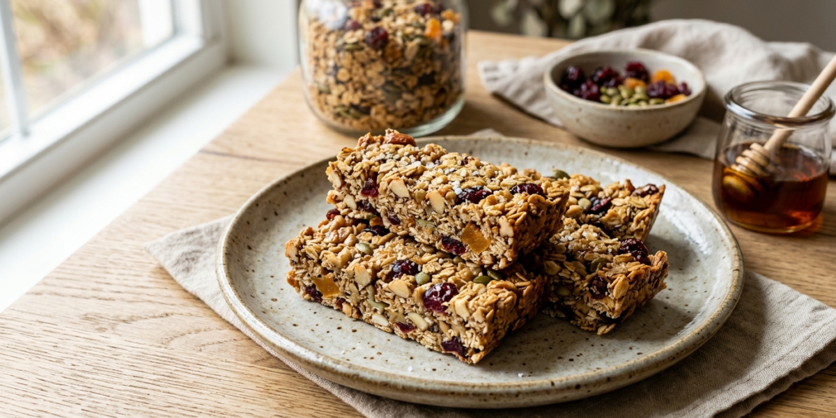 Barres de Granola Sans Gluten et Sans Œuf