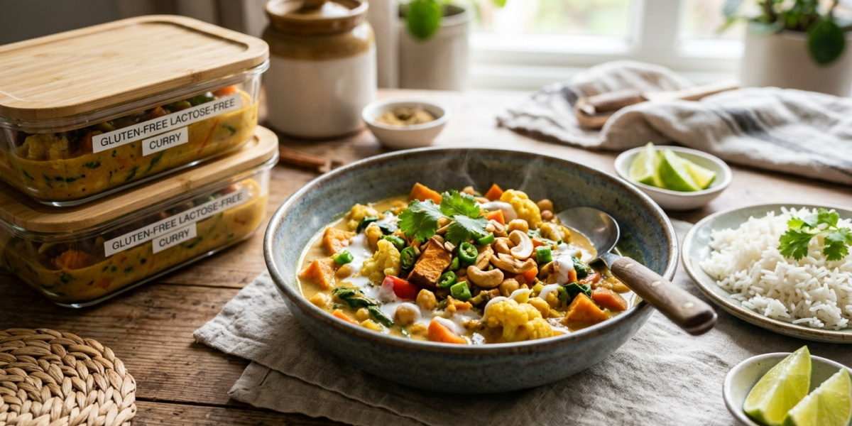 Batch Cooking Curry Sans Gluten Sans Lactose