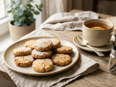 Biscuits secs sans gluten et sans œuf