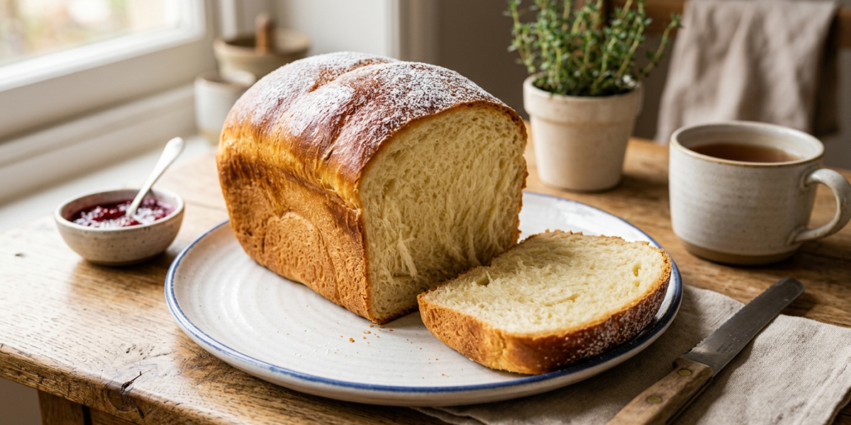 Brioche moelleuse sans œuf réalisée à la machine à pain (MAP)