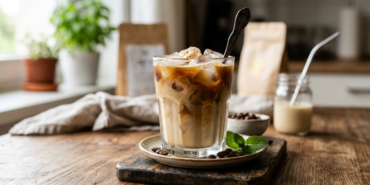 Café glacé sans lactose maison
