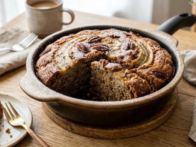 Cake banane sans gluten et sans lactose cuit au Cookeo