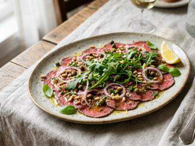 Carpaccio de bœuf sans lactose