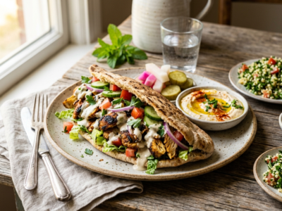 Chawarma de poulet sans gluten