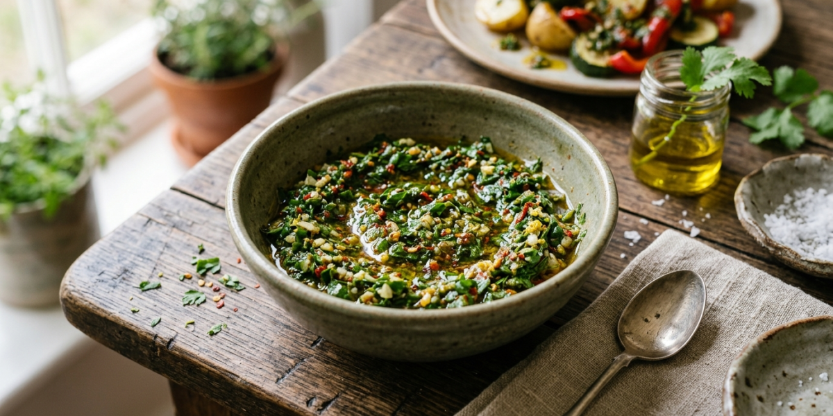 Chermoula traditionnelle maison sans gluten et sans lactose