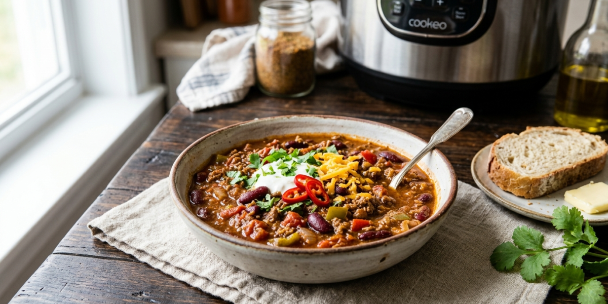 Chili con Carne sans gluten au Cookeo