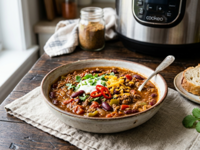 Chili con Carne sans gluten au Cookeo