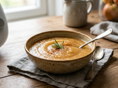 Compote de pommes sans sucre réalisée au Thermomix
