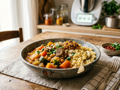 Couscous maison sans gluten préparé au Thermomix
