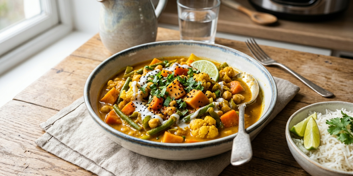 Curry de légumes au Cookeo sans gluten et sans lactose