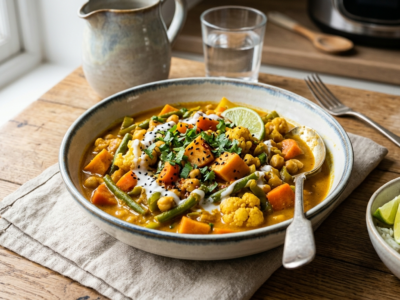 Curry de légumes au Cookeo sans gluten et sans lactose