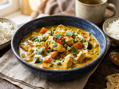 Curry de poulet sans gluten et sans lactose au Thermomix