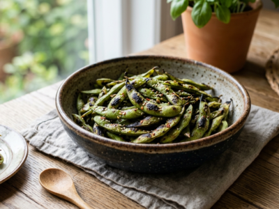 Edamame grillés sans gluten – Casse-croûte sain et savoureux