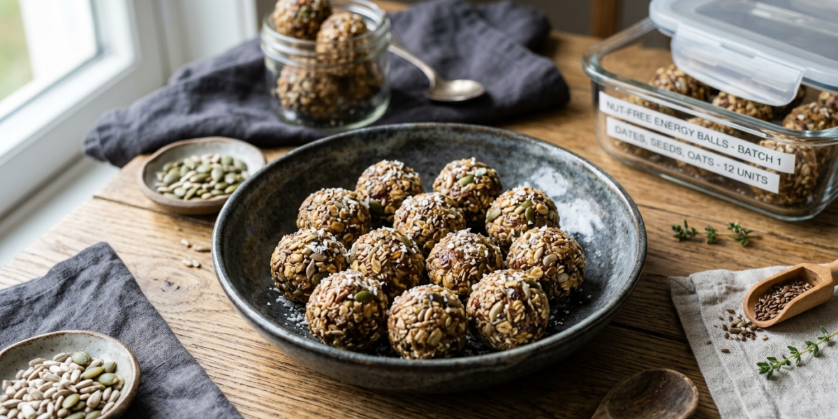 Energy Balls Sans Fruits à Coque pour Meal Prep
