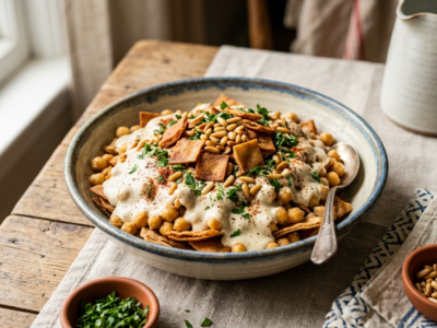 Fatteh libanais sans lactose