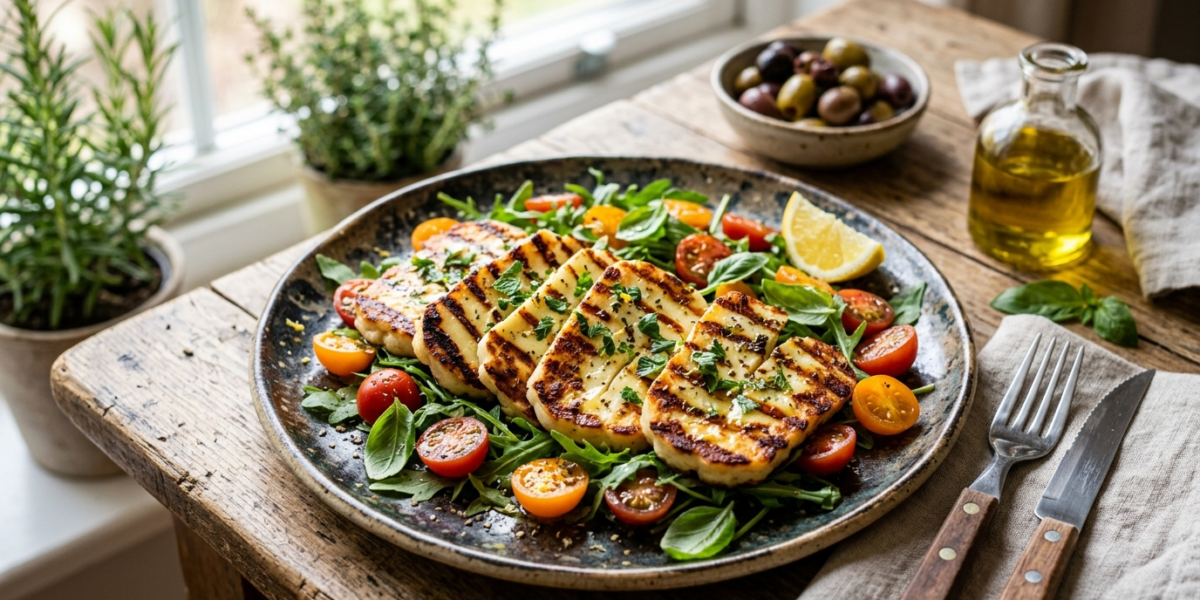 Halloumi grillé sans œufs – Recette simple et savoureuse