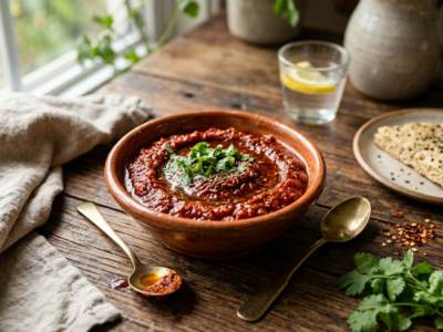 Harissa maison sans gluten et sans lactose
