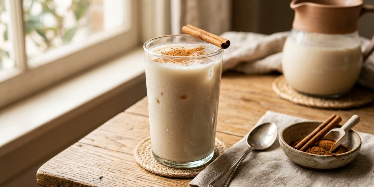 Horchata maison sans gluten et sans lactose