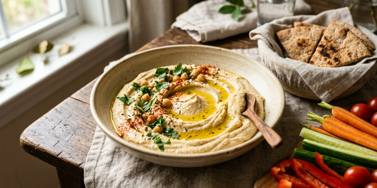 Houmous maison sans sésame et sans lactose