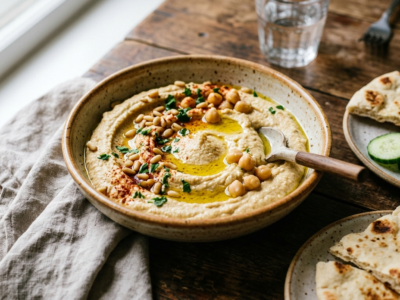 Houmous sans gluten traditionnel