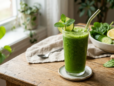 Jus Vert Détox Sans Gluten Sans Lactose