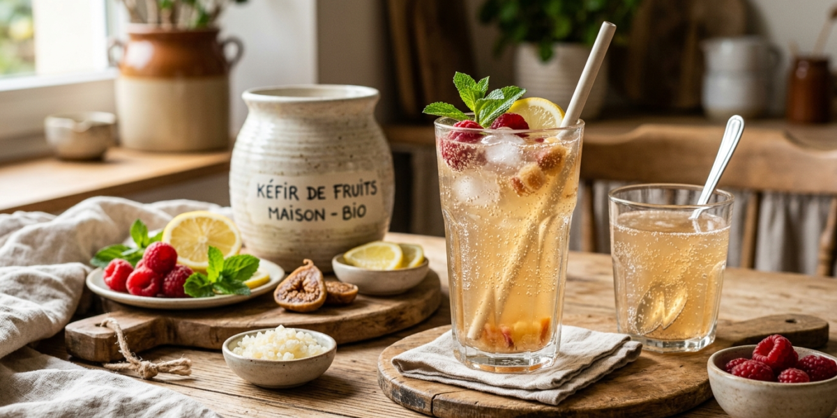 Kéfir de fruits maison sans gluten