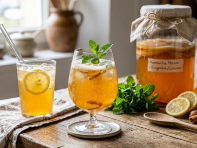 Kombucha maison sans sucre – Boisson fermentée naturelle