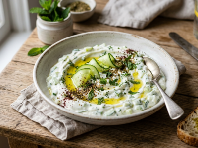 Labneh au concombre sans lactose