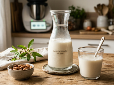 Lait d&rsquo;amande maison sans lactose au Thermomix