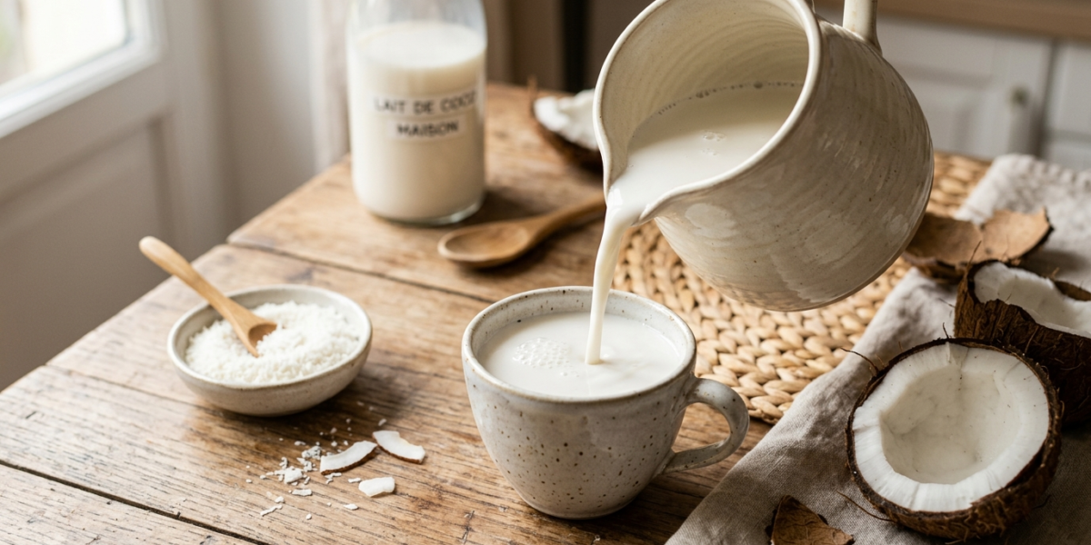 Lait de Coco Maison Sans Gluten et Sans Lactose