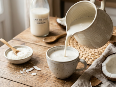Lait de Coco Maison Sans Gluten et Sans Lactose