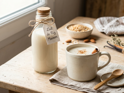 Lait de riz maison sans gluten ni lactose