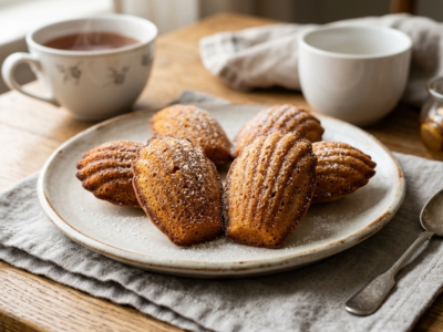 Madeleines sans gluten et sans œuf
