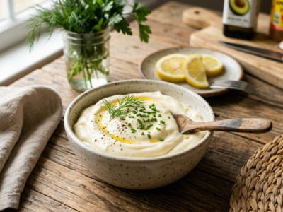 Mayonnaise maison Whole30 sans gluten et sans œuf