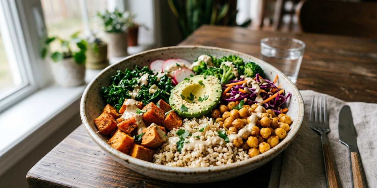 Meal Prep Buddha Bowl Sans Gluten, Coloré et Équilibré