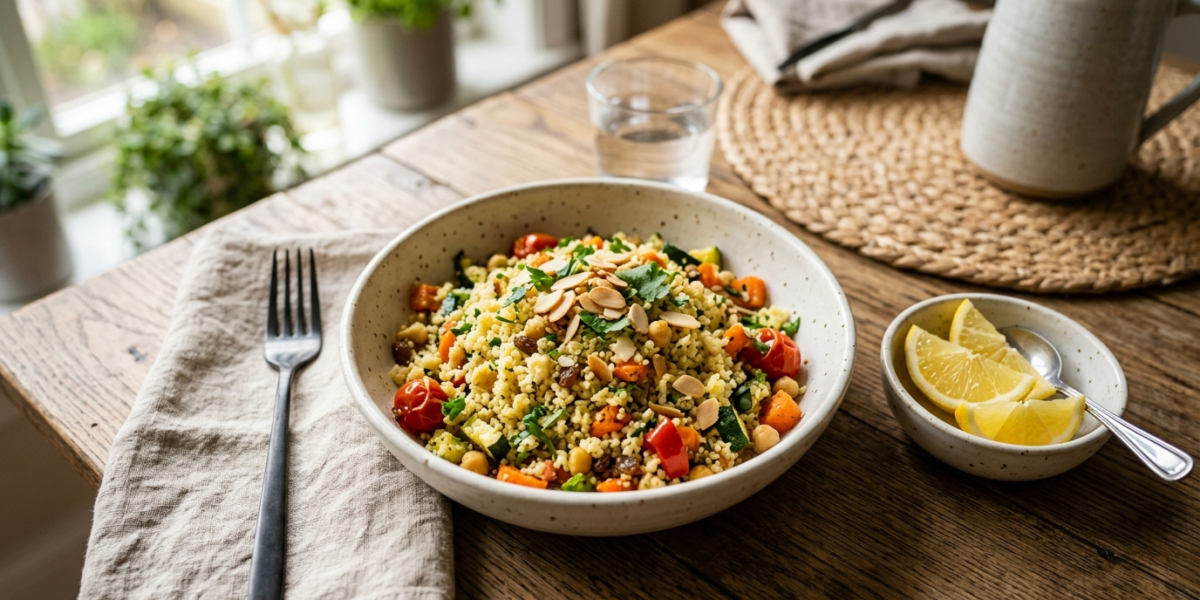 Meal Prep Couscous de Chou-fleur sans gluten
