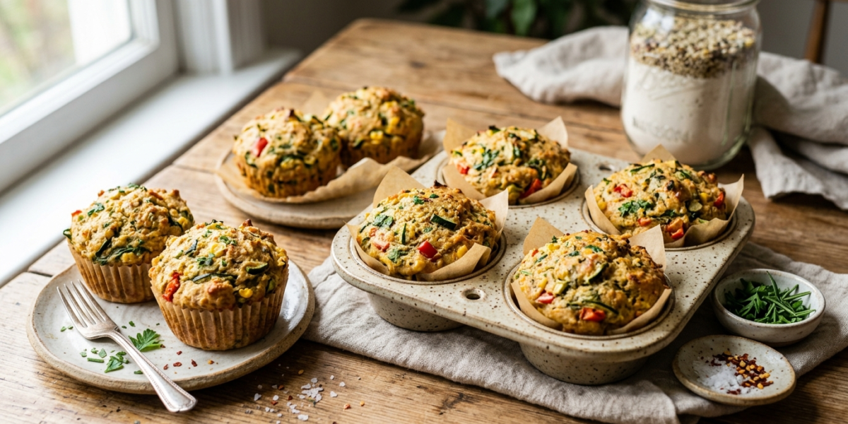 Meal Prep Muffins Salés Sans Gluten et Sans Lactose