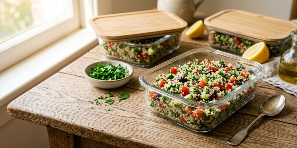 Meal Prep Taboulé au Quinoa Sans Gluten