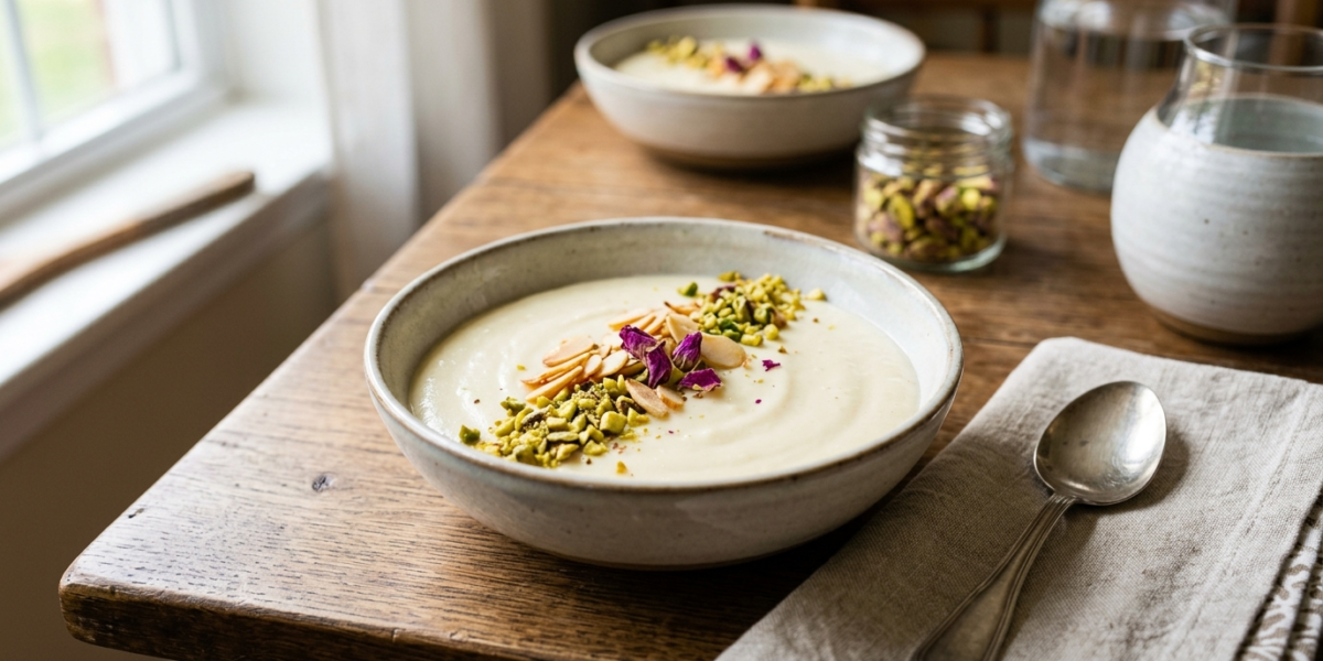 Mouhalabieh crème sans gluten et sans lactose