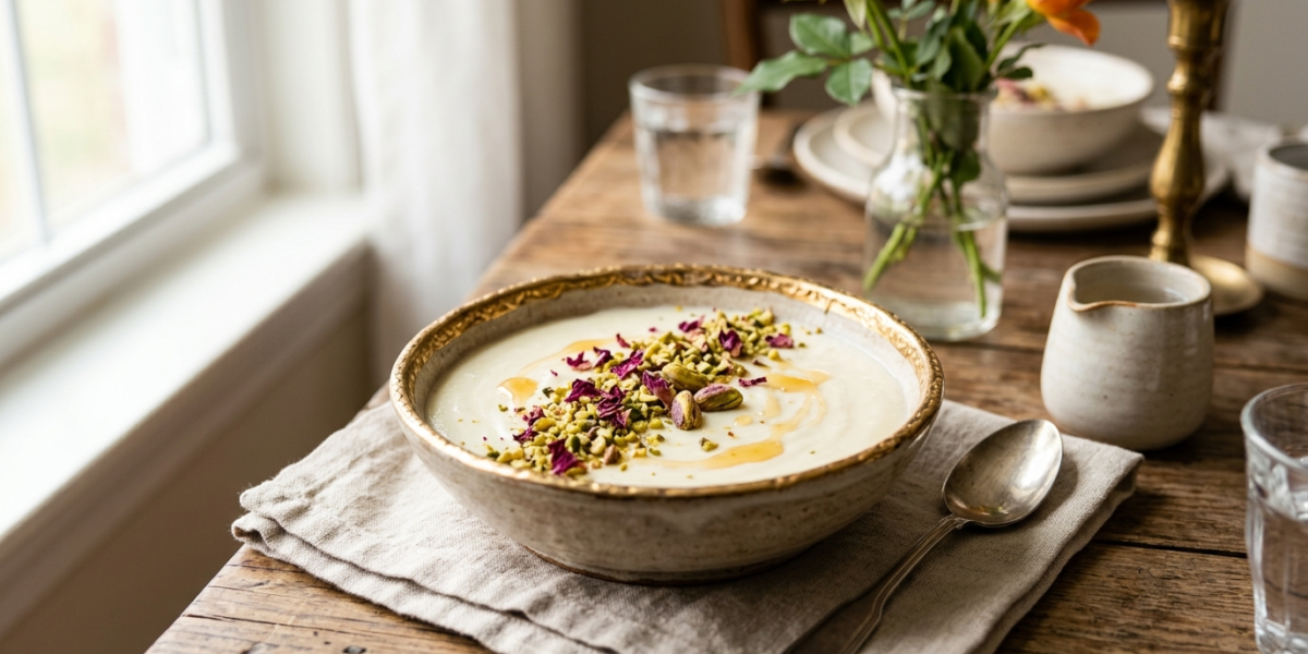 Mouhalabieh sans lactose – Dessert lacté traditionnel revisité