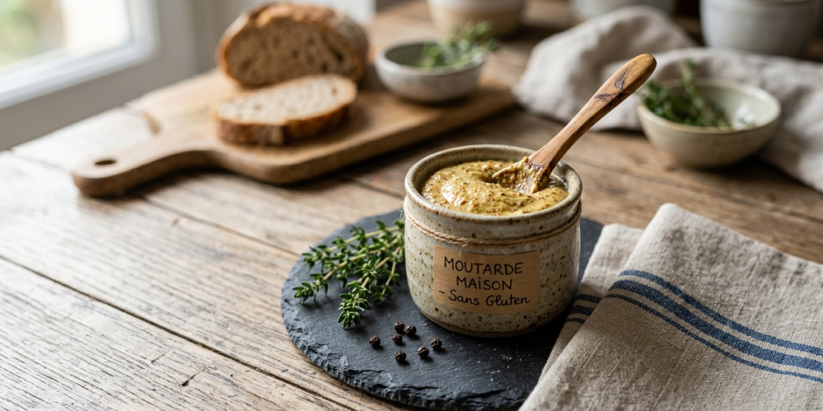 Moutarde maison sans gluten