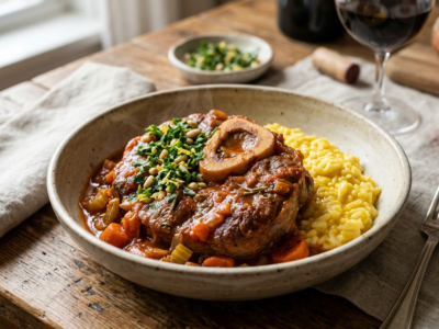 Osso Buco sans gluten, mijoté à l&rsquo;italienne