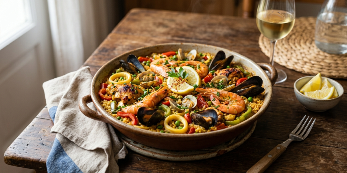 Paella traditionnelle au Thermomix sans gluten