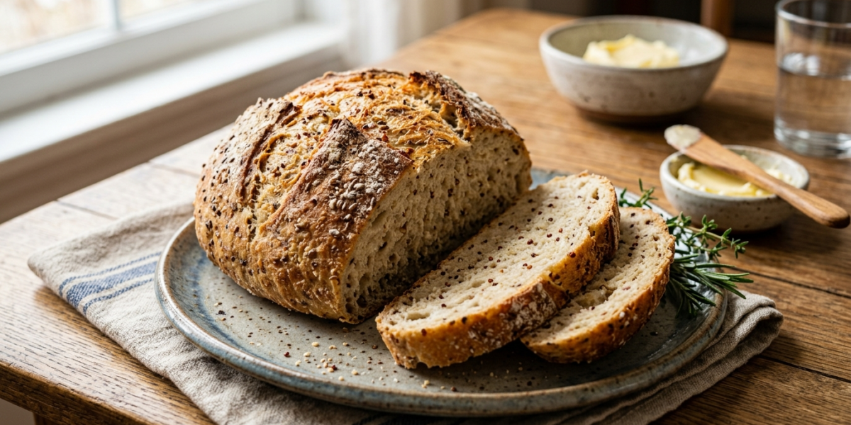 Pain au Quinoa Sans Gluten à la Machine à Pain