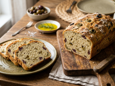 Pain aux olives sans gluten à la machine à pain