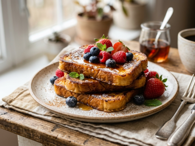 Pain perdu sans gluten et sans lactose