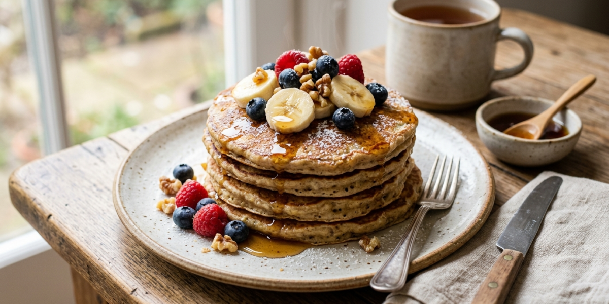 Pancakes banane sans gluten et sans œuf