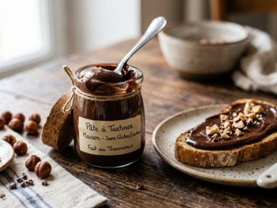 Pâte à tartiner maison sans gluten et sans lactose au Thermomix