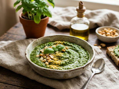 Pesto sans parmesan et sans lactose