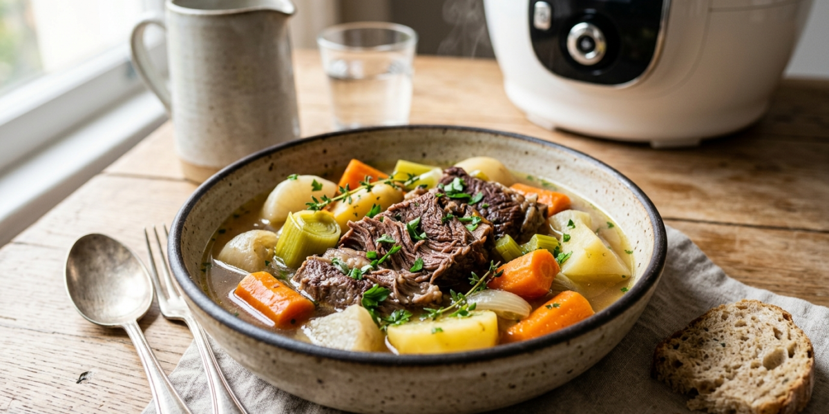 Pot-au-feu sans gluten préparé au Cookeo